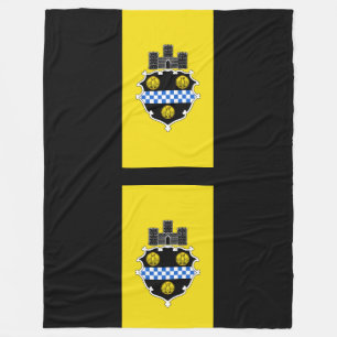 Flag of Pittsburgh, Pennsylvania Fleece Blanket