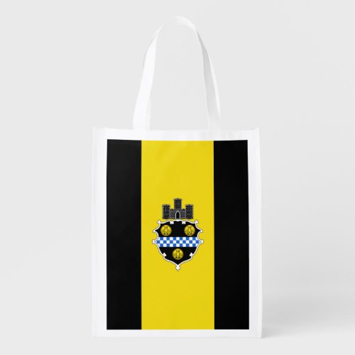 Flag of Pittsburgh Pennsylvania Grocery Bag