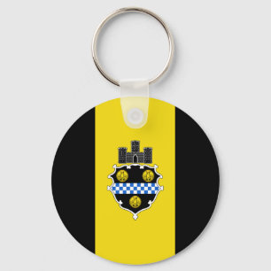 Flag of Pittsburgh, Pennsylvania Keychain