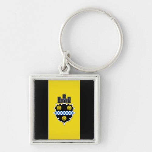 Flag of Pittsburgh Pennsylvania Keychain