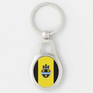 Flag of Pittsburgh, Pennsylvania Keychain