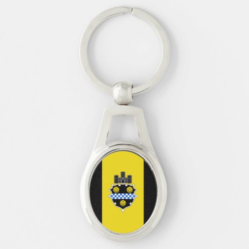 Flag of Pittsburgh Pennsylvania Keychain