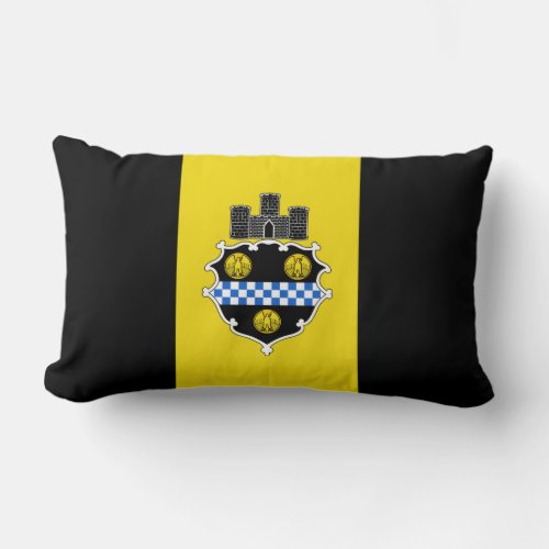 Flag of Pittsburgh Pennsylvania Lumbar Pillow