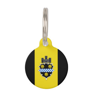 Flag of Pittsburgh, Pennsylvania Pet Name Tag
