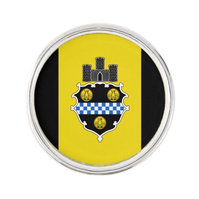 Flag of Pittsburgh, Pennsylvania Pin (Front)