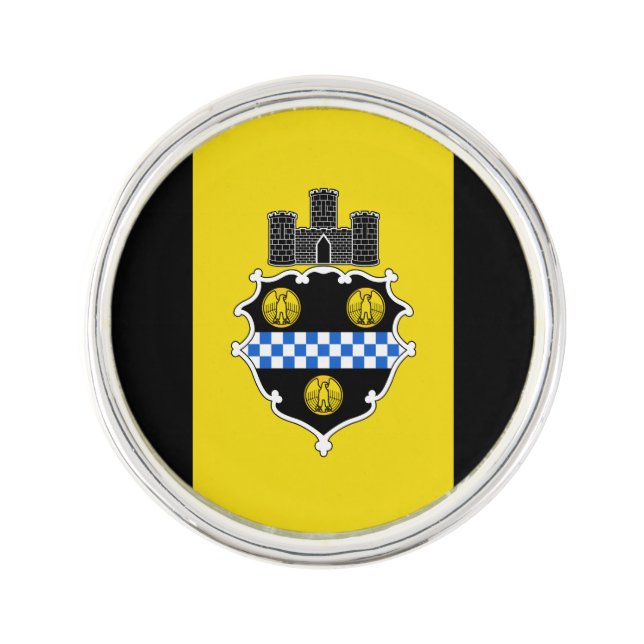 Flag of Pittsburgh, Pennsylvania Pin (Front)
