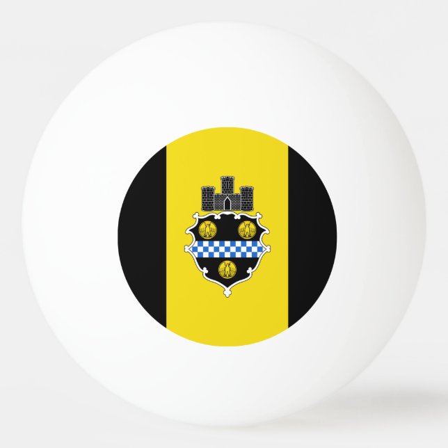 Flag of Pittsburgh, Pennsylvania Ping Pong Ball (Front)