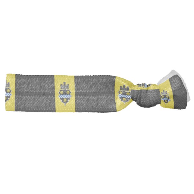Flag of Pittsburgh, Pennsylvania Ribbon Hair Tie (Right)