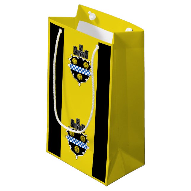 Flag of Pittsburgh, Pennsylvania Small Gift Bag (Front Angled)