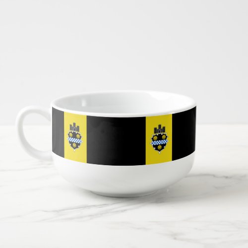 Flag of Pittsburgh Pennsylvania Soup Mug