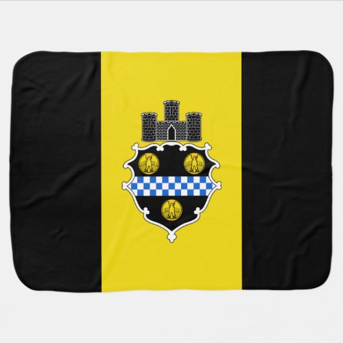 Flag of Pittsburgh Pennsylvania Stroller Blanket