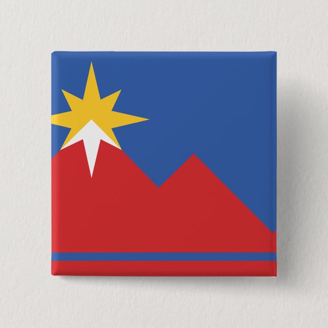 Flag of Pocatello, Idaho Button (Front)