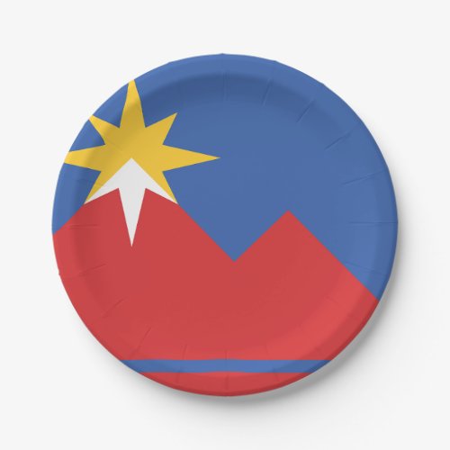 Flag of Pocatello Idaho Paper Plates