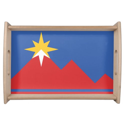 Flag of Pocatello Idaho Serving Tray