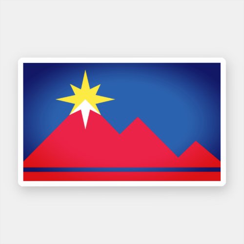 Flag of Pocatello Idaho Sticker