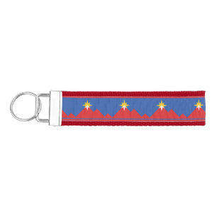 Flag of Pocatello, Idaho Wrist Keychain