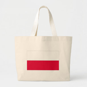 Flag of Poland Large Tote Bag
