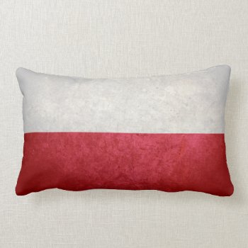 Flag Of Poland Lumbar Pillow by FlagWare at Zazzle