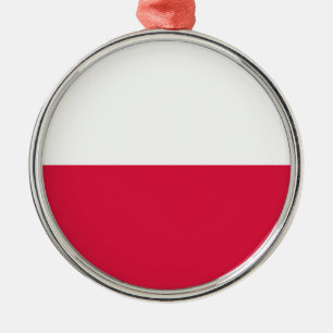 Flag of Poland Metal Ornament