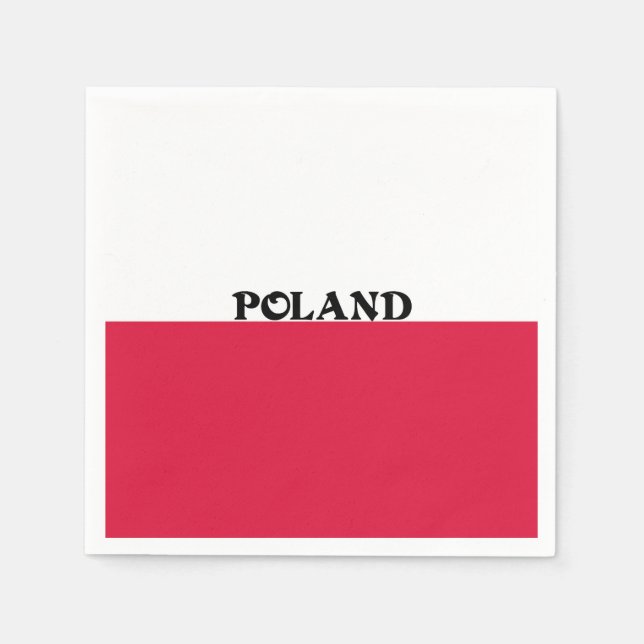 Flag of Poland Paper Napkins (Front)
