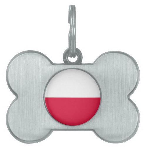 Flag of Poland Pet Name Tag