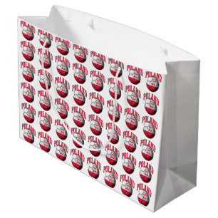 Flag of Poland Soccer Ball Large Gift Bag