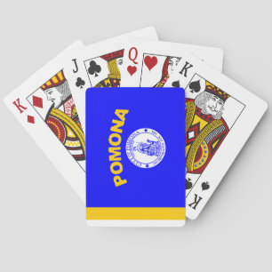 Flag of Pomona (California) Poker Cards