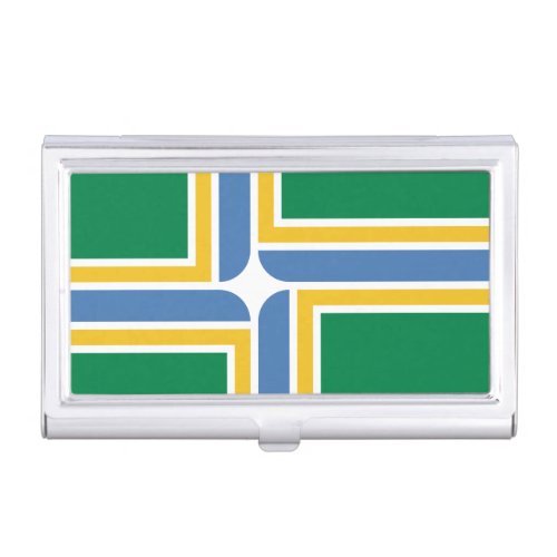 Flag of Portland Oregon Business Card Holder