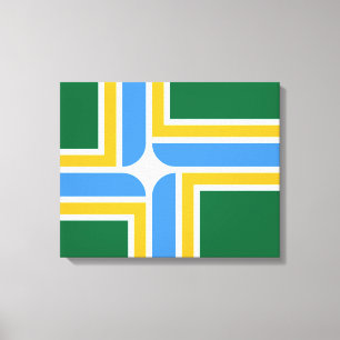 Flag of Portland (Oregon) Canvas Print
