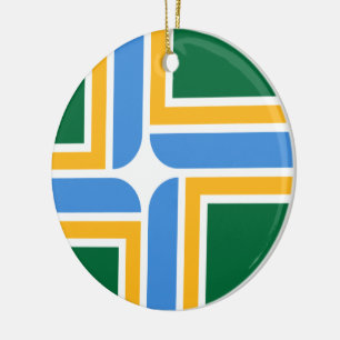 Flag of Portland (Oregon) Ceramic Ornament