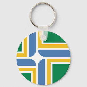 Flag of Portland, Oregon Keychain