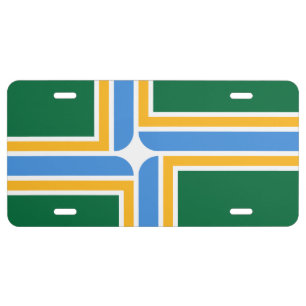 Flag of Portland - Oregon License Plate