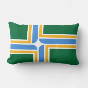 Flag of Portland (Oregon) Lumbar Pillow
