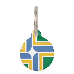 Flag of Portland, Oregon Pet ID Tag