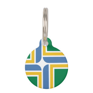 Flag of Portland, Oregon Pet Name Tag