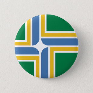 Flag of Portland, Oregon Pinback Button