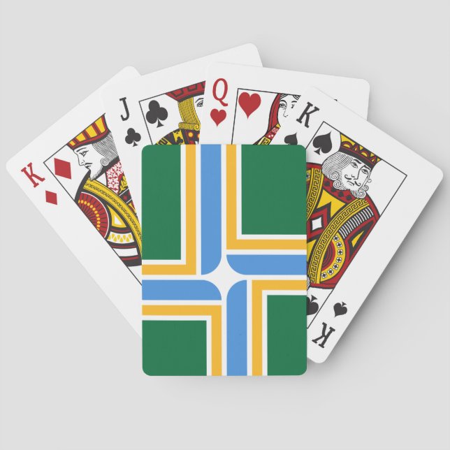 Flag of Portland (Oregon) Poker Cards (Back)