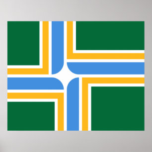 Flag of Portland (Oregon) Poster