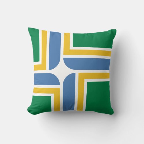Flag of Portland Oregon Throw Pillow