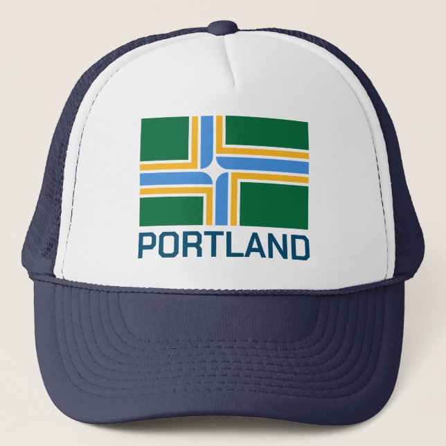 Flag of Portland - Oregon Trucker Hat (Front)