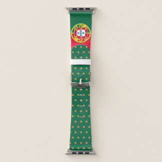 Flag of Portugal and pattern for Day of Portugal   Apple Watch Band