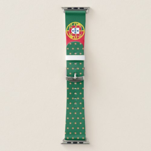 Flag of Portugal and pattern for Day of Portugal   Apple Watch Band
