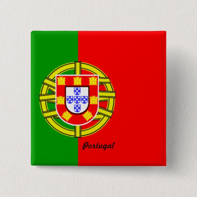 Flag of Portugal Button (Front)