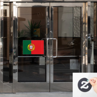 Flag of Portugal custom-cut Window Cling