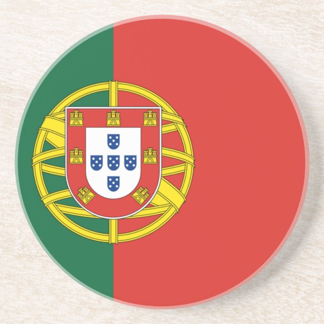 Flag of Portugal Drink Coaster (Front)
