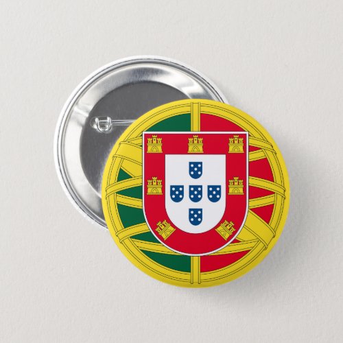 Flag of Portugal for Day of Portugal holiday Button