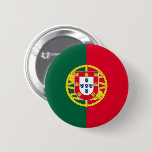 Flag of Portugal for Day of Portugal holiday Button