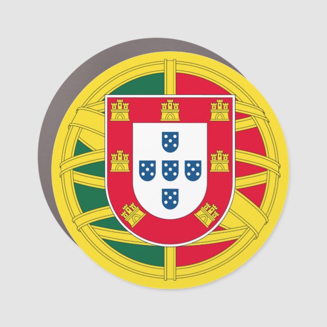Flag of Portugal for Day of Portugal holiday Car Magnet (Front)