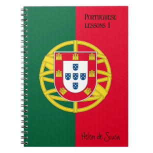 Flag of Portugal for Day of Portugal holiday Notebook