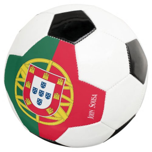 Flag of Portugal for Day of Portugal holiday Soccer Ball